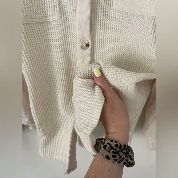 Cream waffle-knit - Picture 8 of 13